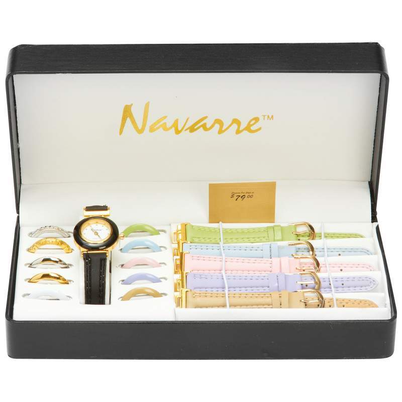 Ladies&apos; Watch with Interchangeable Bands and Faces