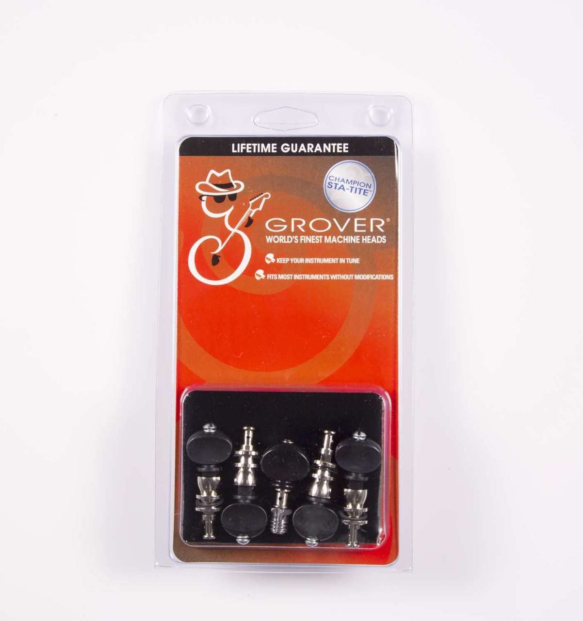 GROVER® 25B Champion™ Machine Heads for Banjo,Nickel, Set of 5