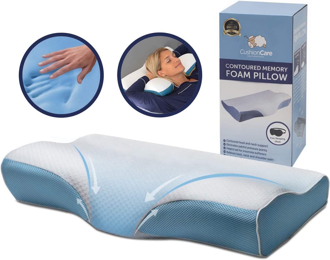 CushionCare CERVICAL MEMORY FOAM PILLOW