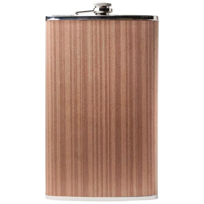 64oz Stainless Steel Flask with Wood Wrap - NORTH FIRST PLUS, LLC
