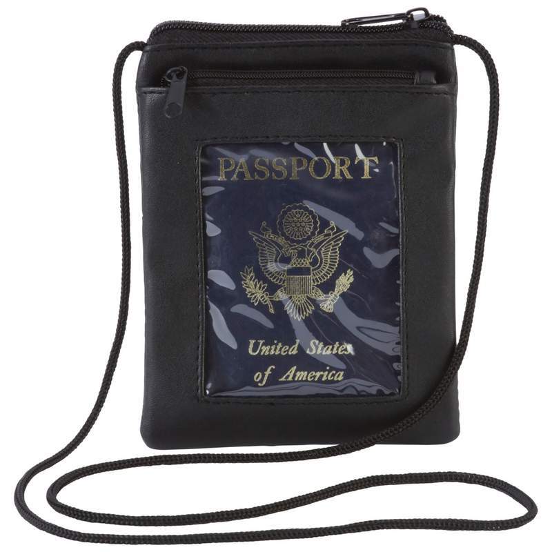 Solid Genuine Lambskin Leather Passport Cover