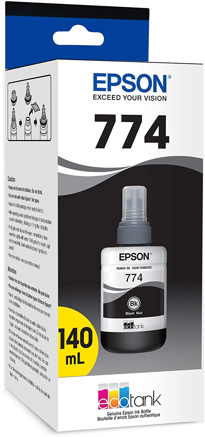EPSON® 774 EcoTank Black Ink Bottle, T774120-S
