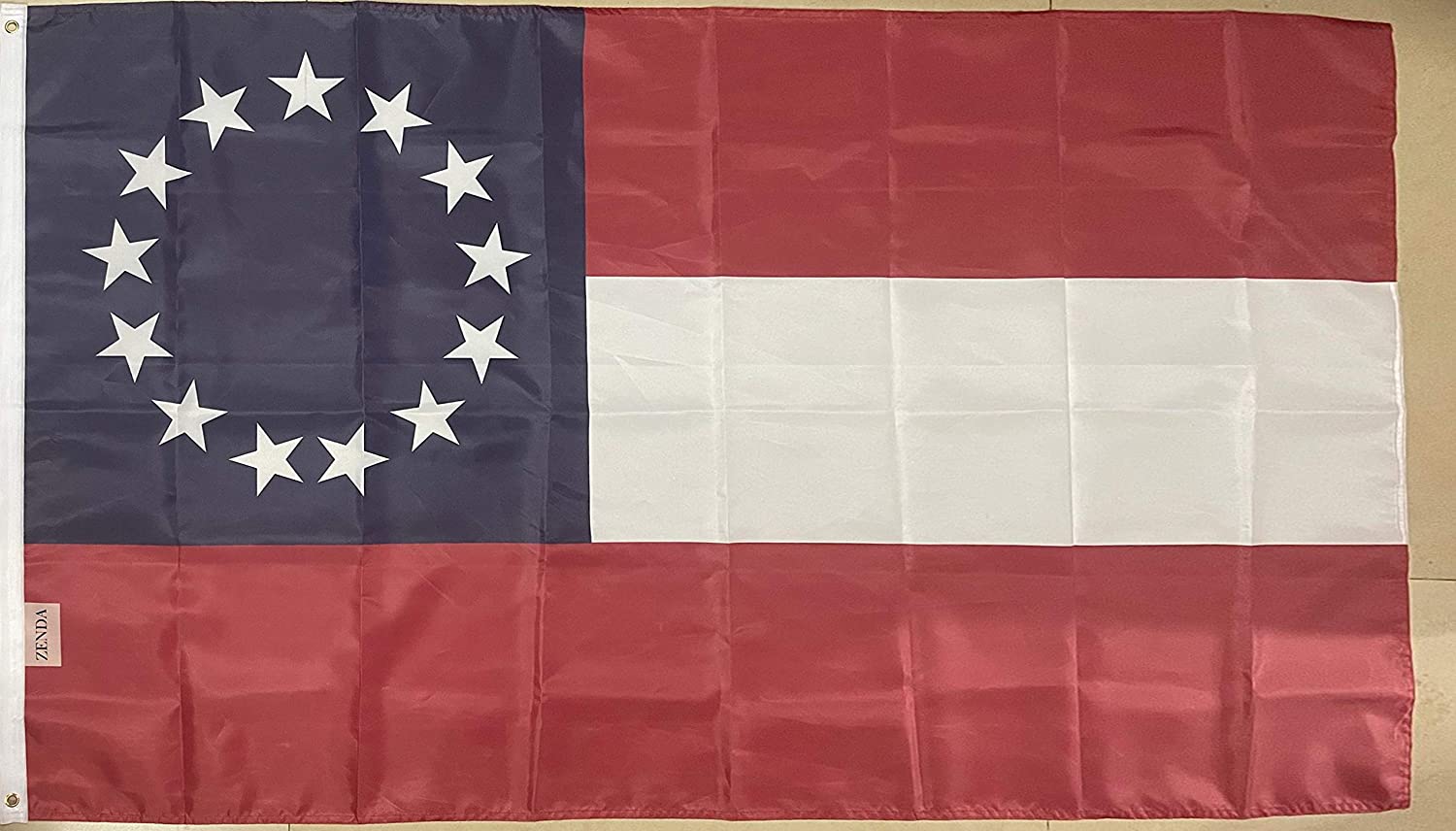 Zenda First National 13 Southern States CSA Civil War Flag 3ft x 5ft, Polyester