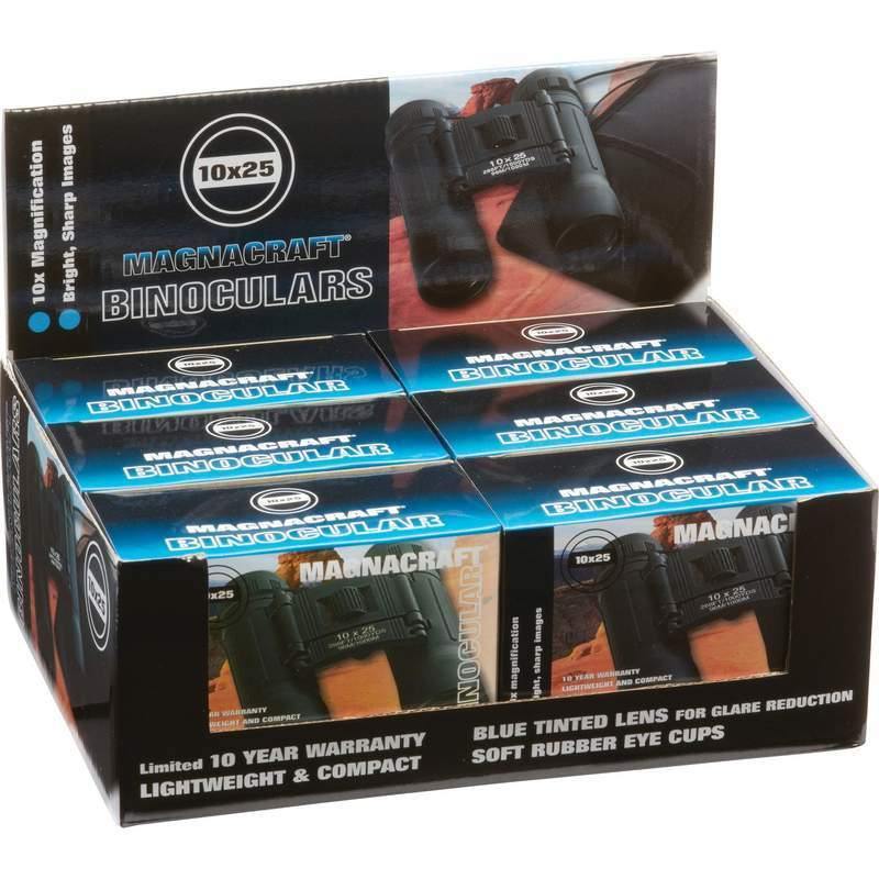 6pc 10x25 Binoculars in Countertop Display - NORTH FIRST PLUS, LLC