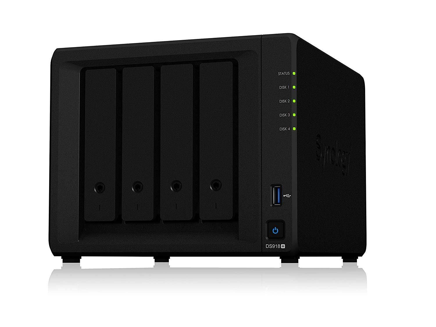 Synology 4 bay NAS DiskStation DS918+ (Diskless) - NORTH FIRST PLUS, LLC