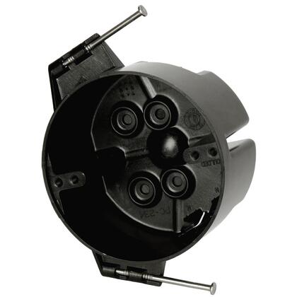 Ceiling Box, Round, 4" Diameter, New Work/Nail-On Type, Polycarbonate