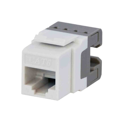 Cat 6, Snap-In, White.