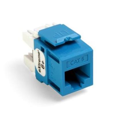 Snap-In Connector, Quickport, eXtreme 6+, CAT 6, Blue