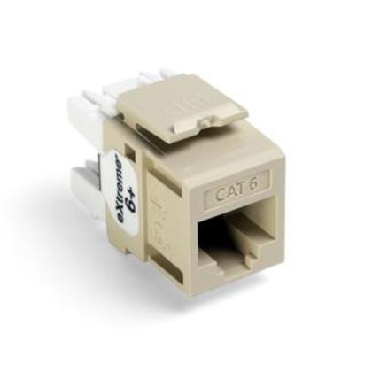 Snap-In Connector, Quickport, eXtreme 6+, CAT 6, Ivory