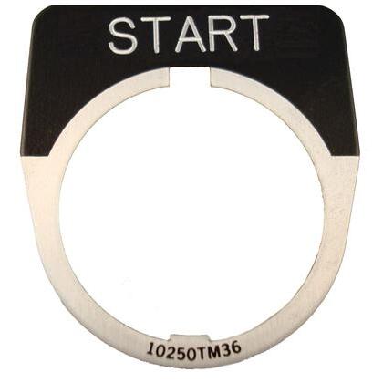30mm, Legend Plate, START, Black Field