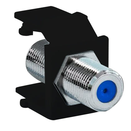 Black Nickle Plated F-Type Adapter