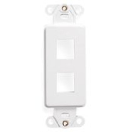 Multimedia Decora Insert, 2-Port, White