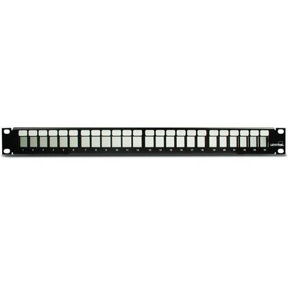 Patch Panel, QuickPort, High-Density, 24-Port, 1RMU, 1.75" H x 19"W