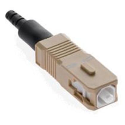 Connector, Multimode, Pre-Polished, Fiber Optic, FastCam SC, Beige